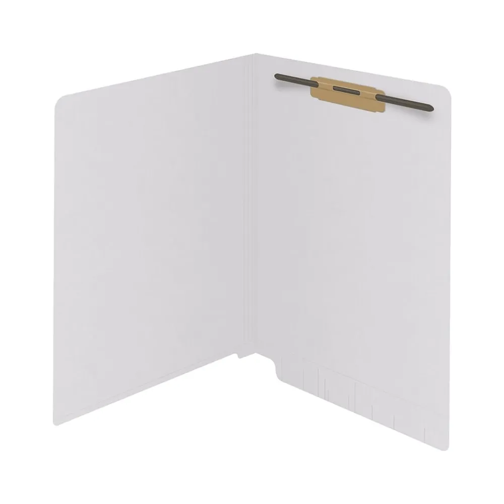 File Folders|Medical Arts Press Reinforced End Tab File Folder, Straight Cut, Letter-Size, White, 50/Box (S-01501-WHT)