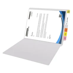 File Folders|Medical Arts Press Reinforced End Tab File Folder, Straight Cut, Letter-Size, White, 50/Box (S-01501-WHT)