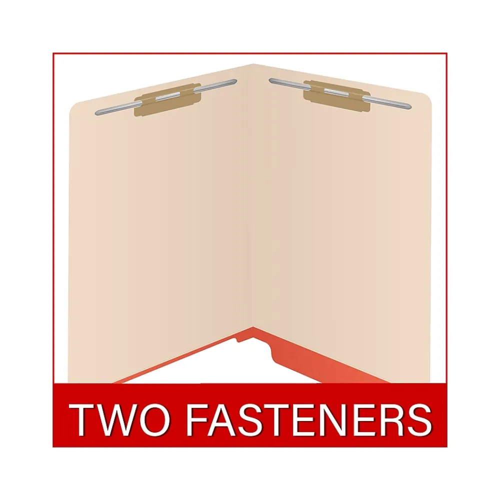 File Folders|Medical Arts Press Reinforced End Tab File Folder, Straight-Cut, Letter Size, Manila/Orange, 50/Box (S-09473-ORG)