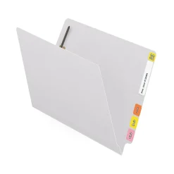File Folders|Medical Arts Press Reinforced End Tab File Folder, Straight Cut, Letter-Size, White, 50/Box (S-01601-WHT)