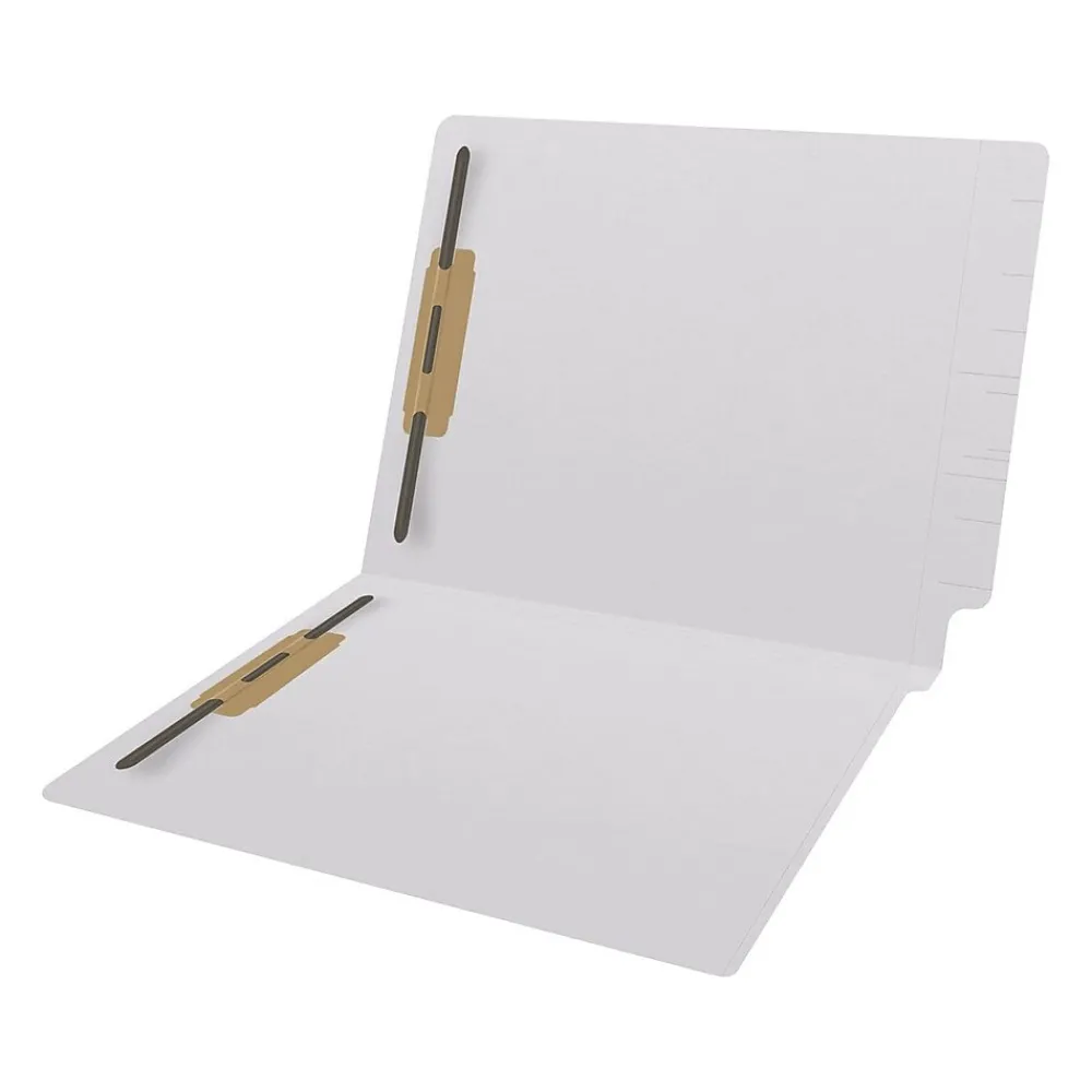 File Folders|Medical Arts Press Reinforced End Tab File Folder, Straight Cut, Letter-Size, White, 250/Carton (S-01602-WHT-B)