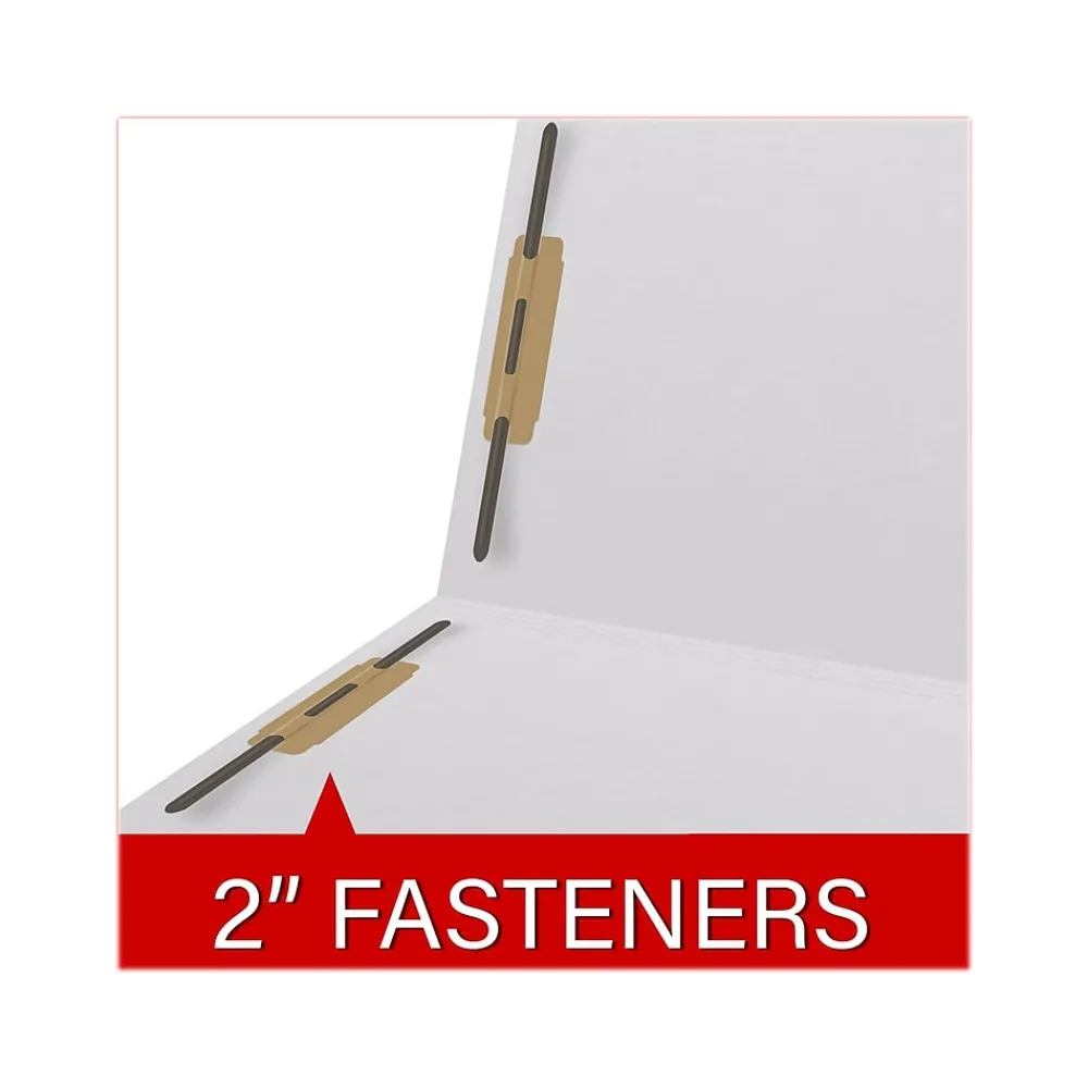 File Folders|Medical Arts Press Reinforced End Tab File Folder, Straight Cut, Letter-Size, White, 250/Carton (S-01602-WHT-B)