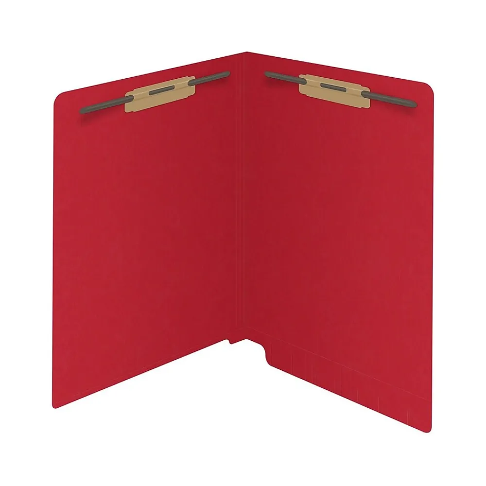 File Folders|Medical Arts Press Reinforced End Tab File Folder, Straight Cut, Letter-Size, Red, 250/Carton (S-01602-RED-B)