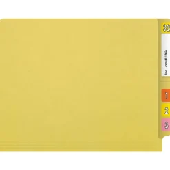 File Folders|Medical Arts Press Reinforced End Tab File Folder, Straight Cut, Letter-Size, Yellow, 250/Carton (S-01602-YLW-B)