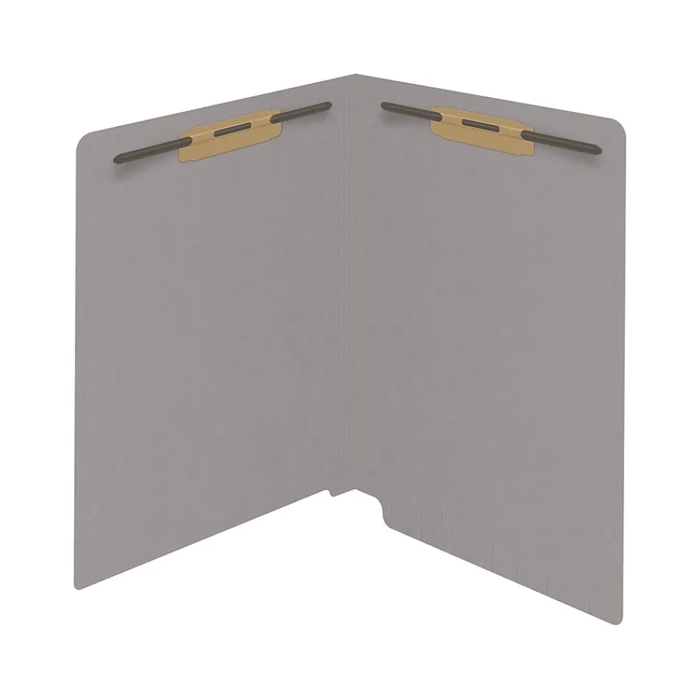 File Folders|Medical Arts Press Reinforced End Tab File Folder, Straight Cut, Letter-Size, Gray, 50/Box (S-01602-GRY)