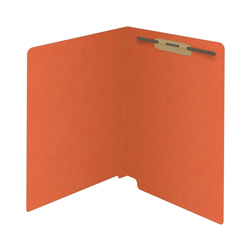 File Folders|Medical Arts Press Reinforced End Tab File Folder, Straight Cut, Letter-Size, Orange, 50/Box (S-01601-ORG)