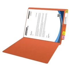File Folders|Medical Arts Press Reinforced End Tab File Folder, Straight Cut, Letter-Size, Orange, 50/Box (S-01601-ORG)