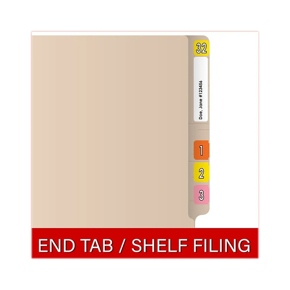 File Folders|Medical Arts Press Reinforced End Tab File Folder, Straight Cut, Letter-Size, Manila, 50/Box (S-01324)