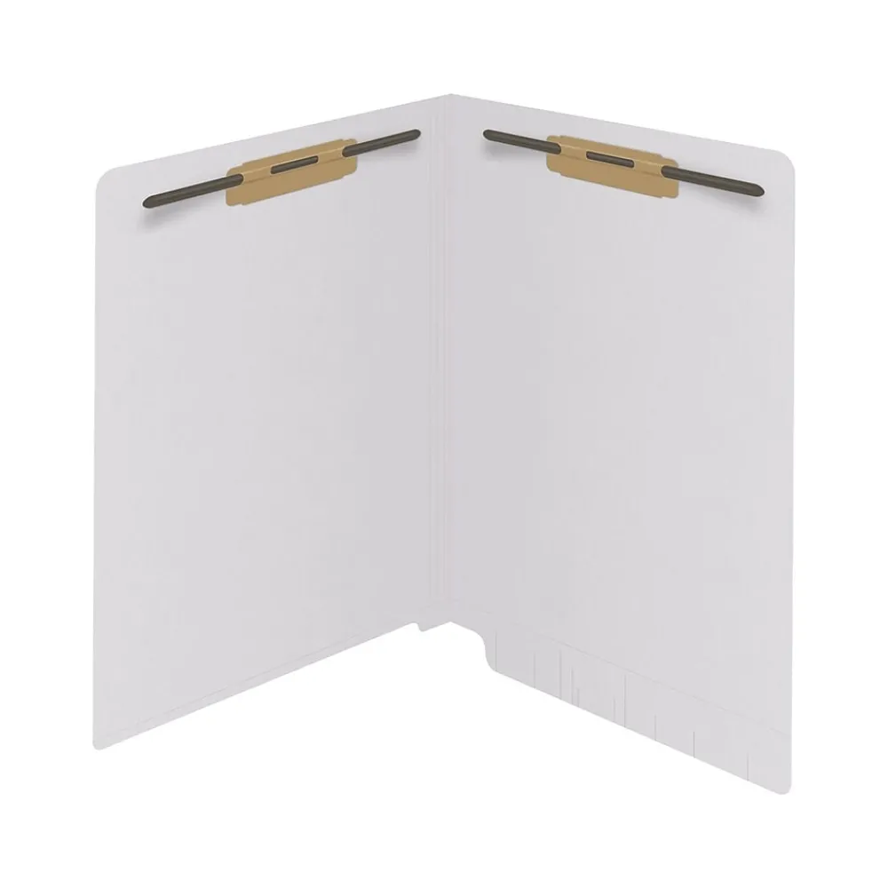File Folders|Medical Arts Press Reinforced End Tab File Folder, Straight Cut, Letter-Size, White, 50/Box (S-01502-WHT)