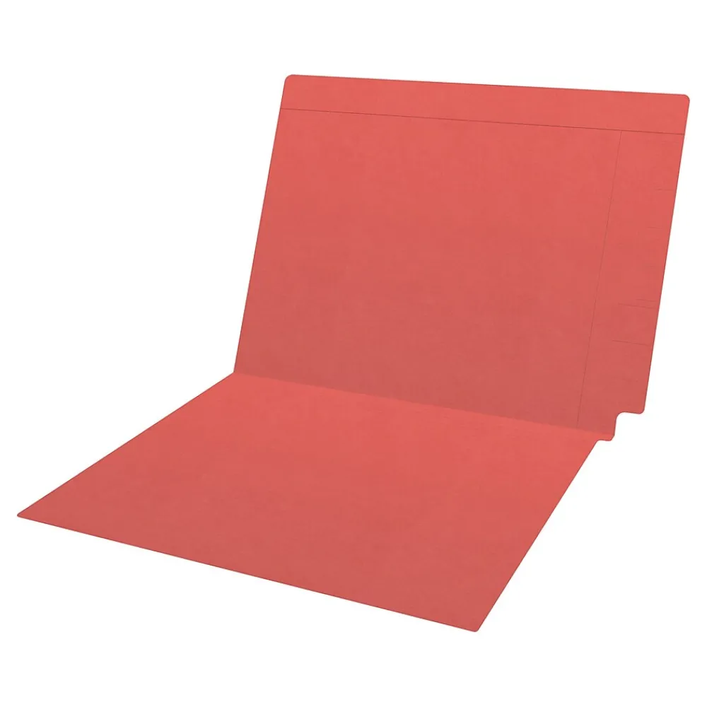 File Folders|Medical Arts Press Reinforced End Tab File Folder, Straight-Cut, Letter Size, Orange, 100/Box (S-09482-ORG)