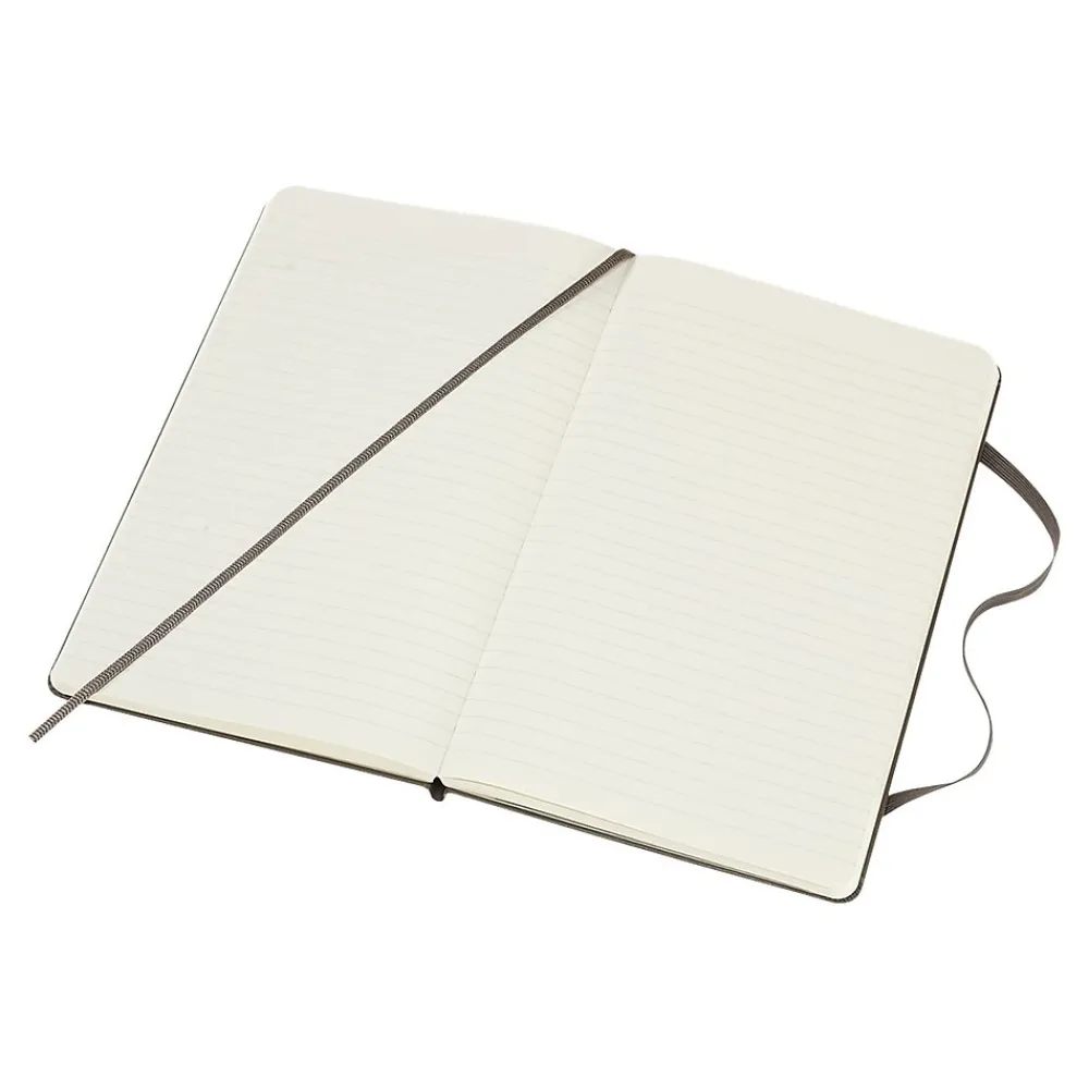 Notebooks|Moleskine Classic Professional Notebooks, 5" x 8.25", Wide Ruled, 120 Sheets, Brown (715352)