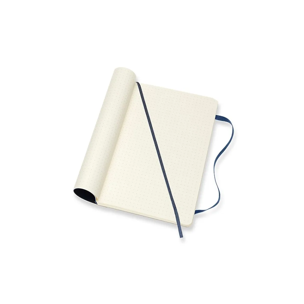 Journals|Moleskine Classic Soft Cover Notebook, 5" x 8.25", Sapphire Blue (854764XX)