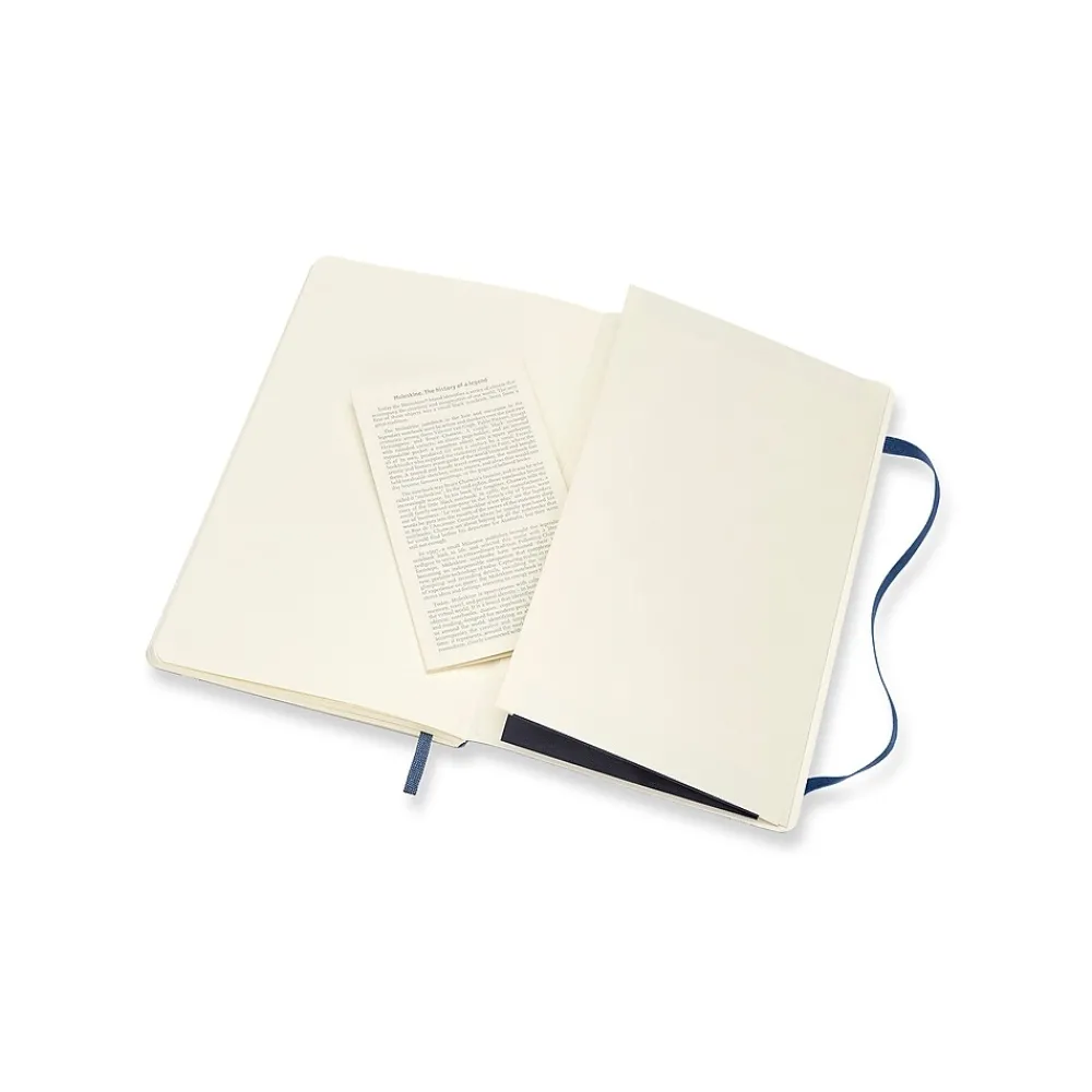 Journals|Moleskine Classic Soft Cover Notebook, 5" x 8.25", Sapphire Blue (854764XX)
