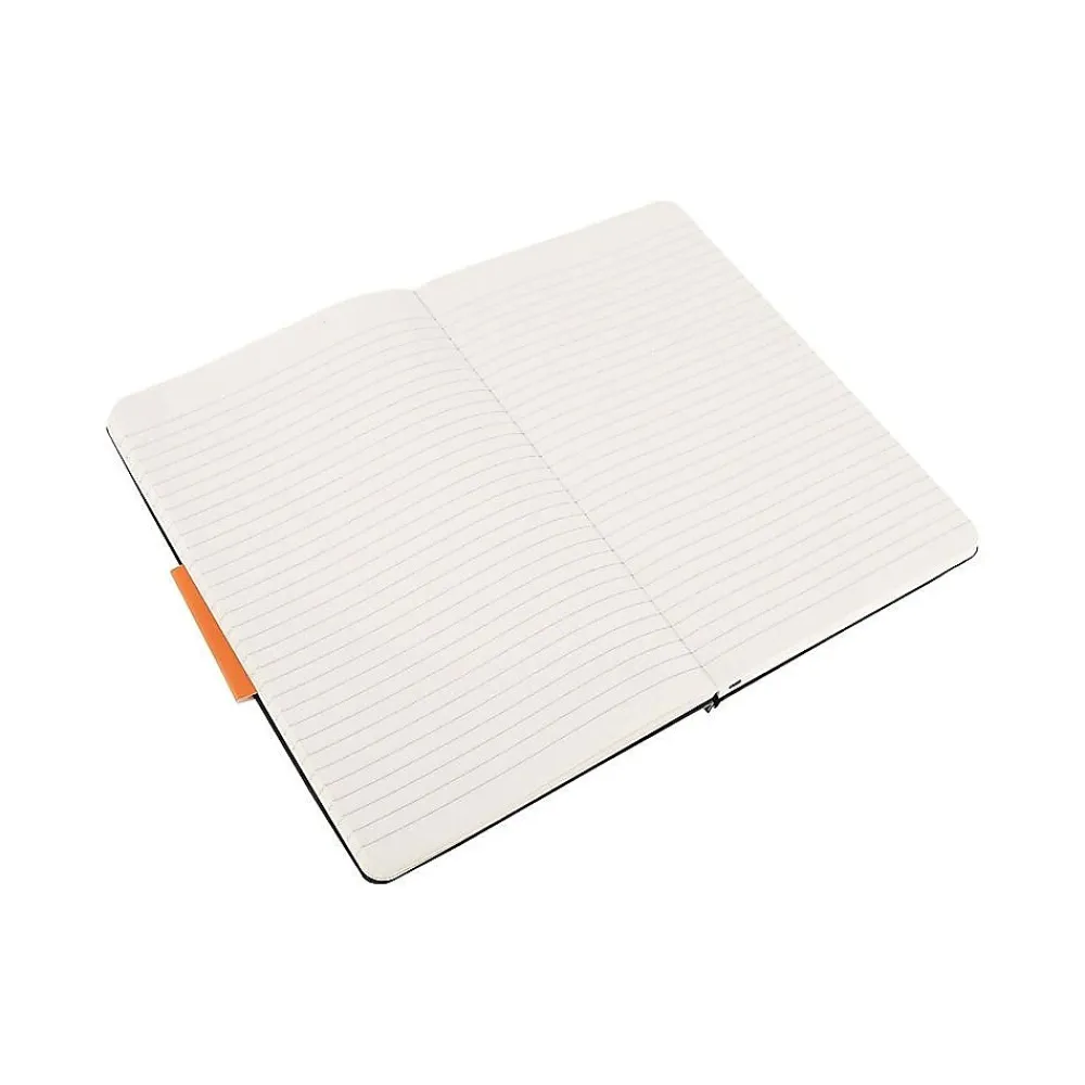 Notebooks|Moleskine Classic 1-Subject Professional Notebook, 7.5" x 10", Narrow Ruled, 96 Sheets, Black (323067)