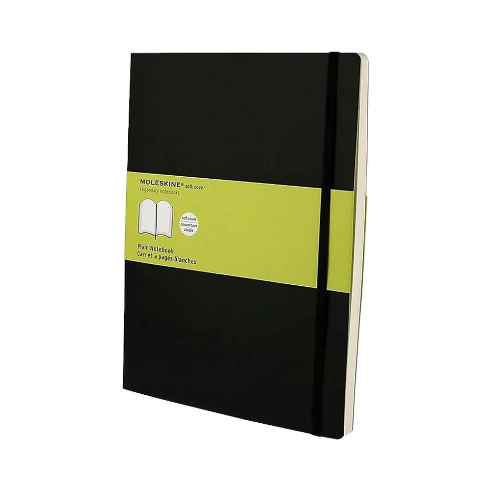 Notebooks|Moleskine Classic X-Large Professional Notebooks, 7.5" x 9.75", 96 Sheets, Black (707261)