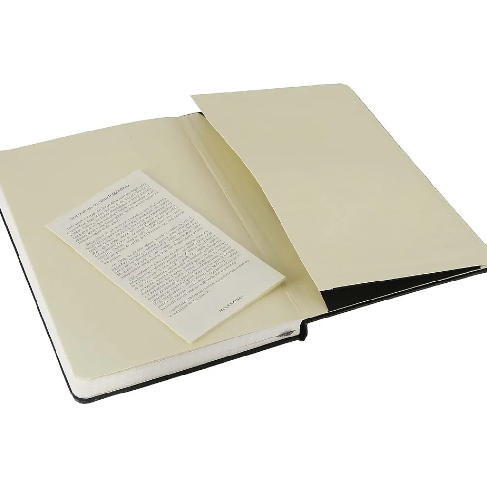 Notebooks|Moleskine Classic X-Large Professional Notebooks, 7.5" x 9.75", 96 Sheets, Black (707261)