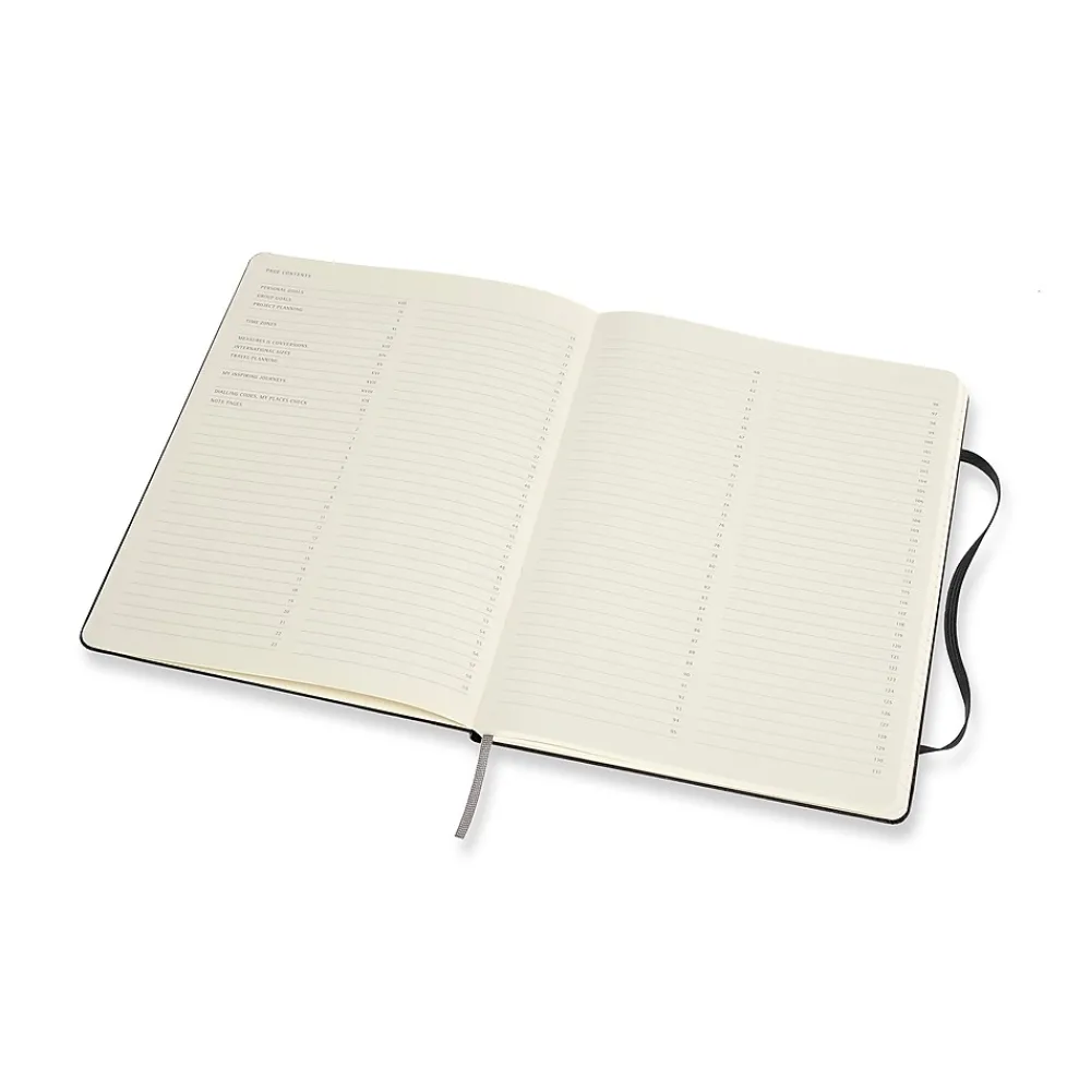 Notebooks|Moleskine Folio Professional Notebooks, 7.5" x 9.75", College Ruled, 96 Sheets, Black (620800)