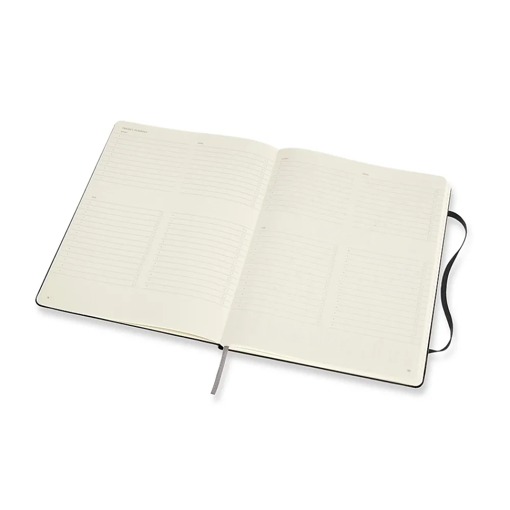 Notebooks|Moleskine Folio Professional Notebooks, 7.5" x 9.75", College Ruled, 96 Sheets, Black (620800)