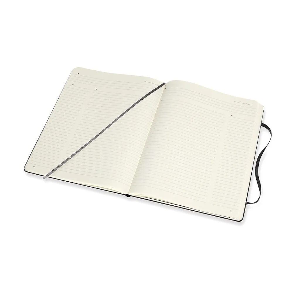 Notebooks|Moleskine Folio Professional Notebooks, 7.5" x 9.75", College Ruled, 96 Sheets, Black (620800)