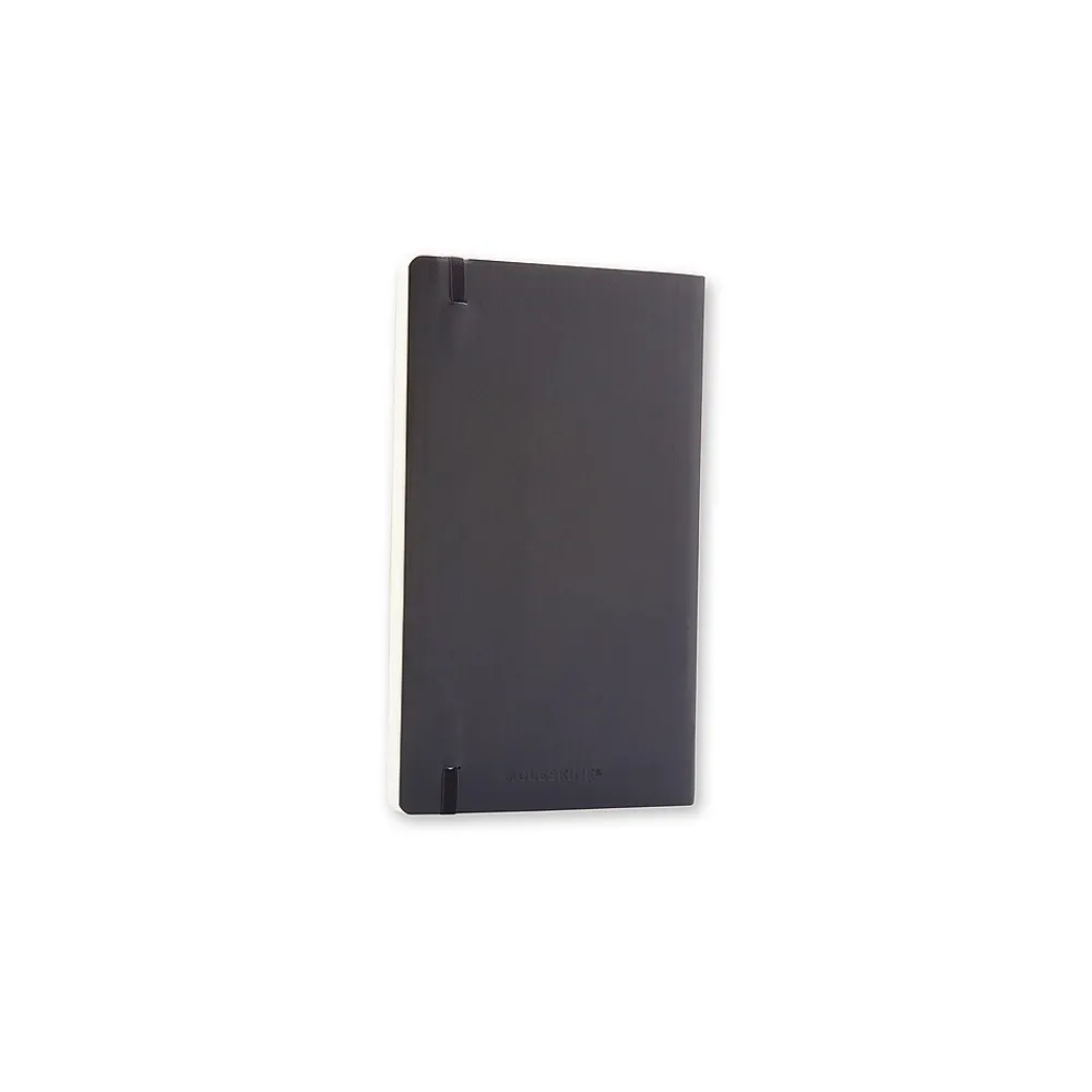 Notebooks|Moleskine Large Subject Notebooks, 5" x 8.25", Quad, 96 Sheets, Black (707186)