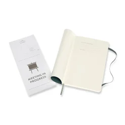 Notebooks|Moleskine Pro Large Professional Notebooks, 5" x 8.25", Narrow Ruled, Green (620794)