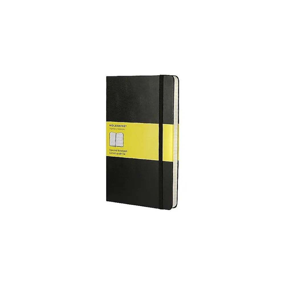 Notebooks|Moleskine Professional Notebooks, 5" x 8.25", Quad, 120 Sheets, Black (701139)