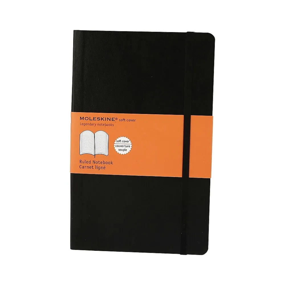 Notebooks|Moleskine Professional Notebooks, 9.75" x 7.5", College Ruled, 96 Sheets, Black (707223)