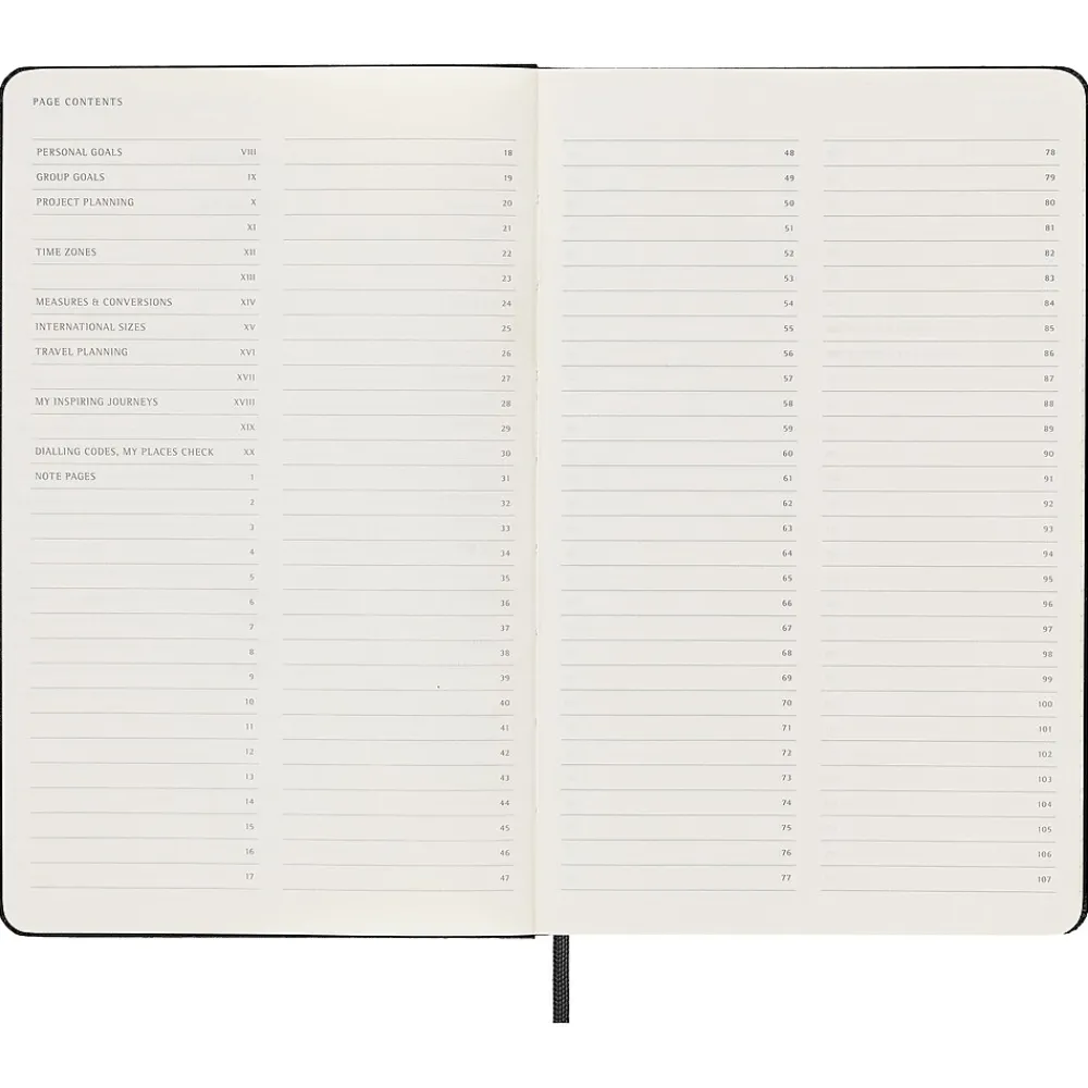 Notebooks|Moleskine Professional Notebooks, 5" x 8.25", College Ruled, 120 Sheets, Black (620756)