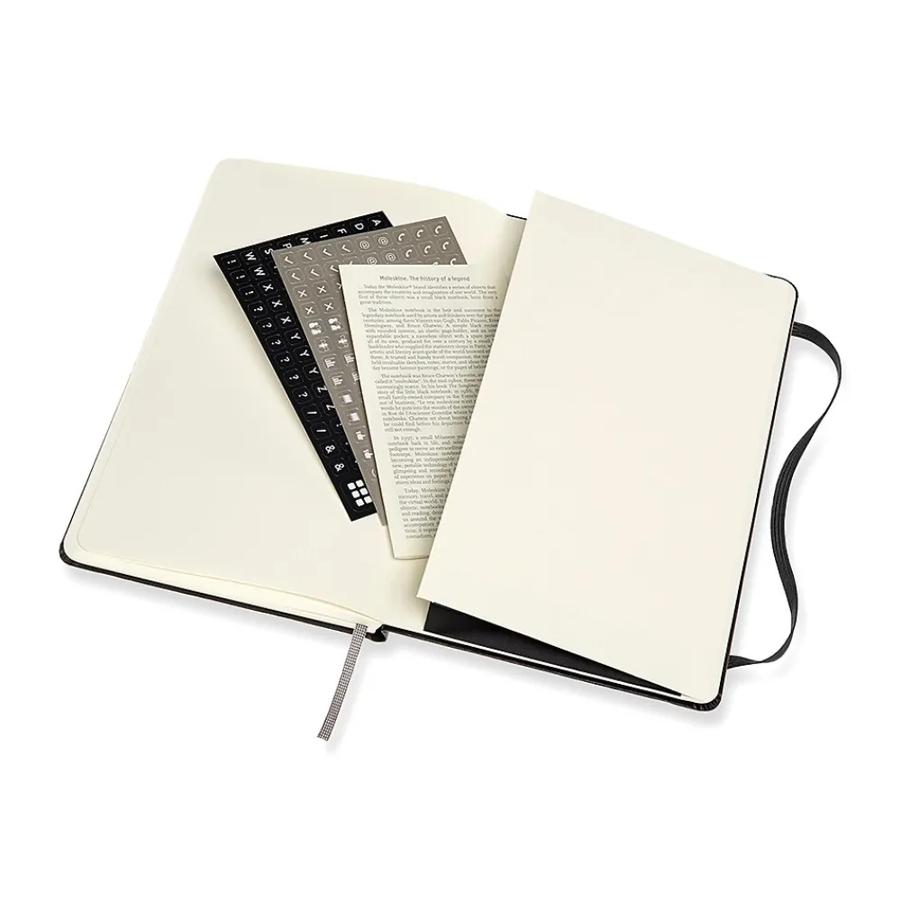 Notebooks|Moleskine Professional Notebooks, 5" x 8.25", College Ruled, 120 Sheets, Black (620756)