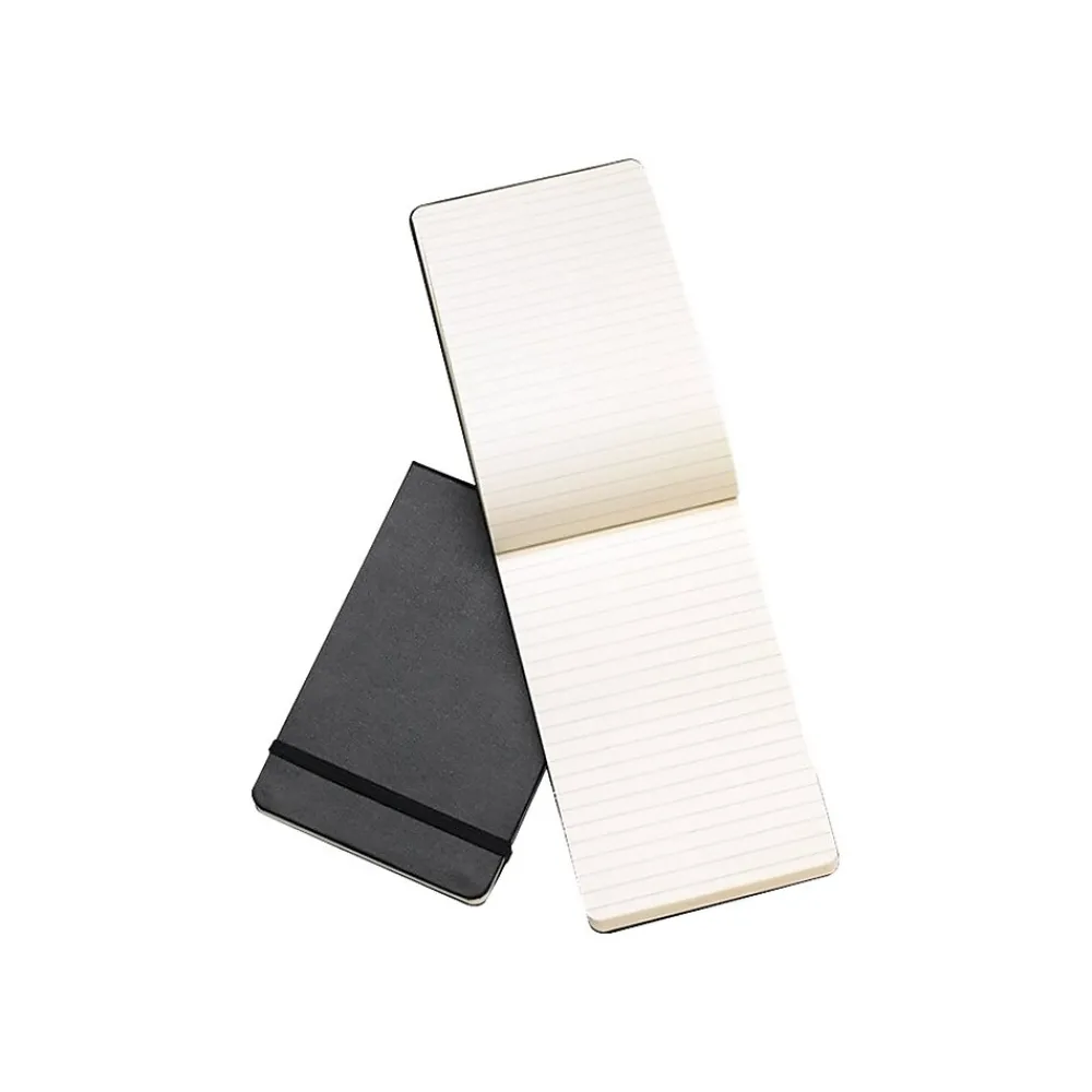 Notebooks|Moleskine Reporter Notebook, 3.5" x 5.5", Narrow Ruled, 96 Sheets, Black (705489)