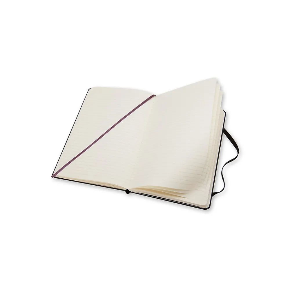 Notebooks|Moleskine 1-Subject Professional Notebook, 3.5" x 5.5", Narrow Ruled, 96 Sheets, Black (701009)
