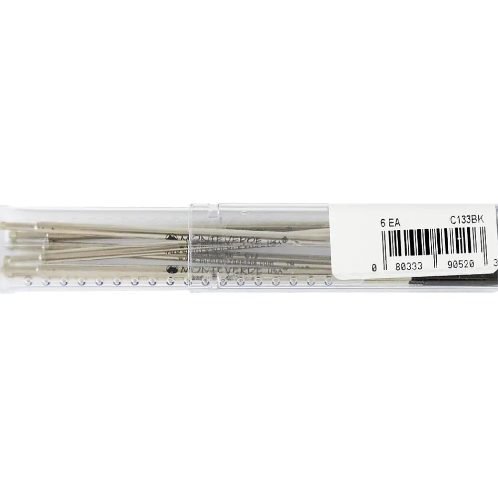 Pens|Monteverde Medium Ballpoint Refill For Cross Ballpoint Pens, 6/Pack, Black