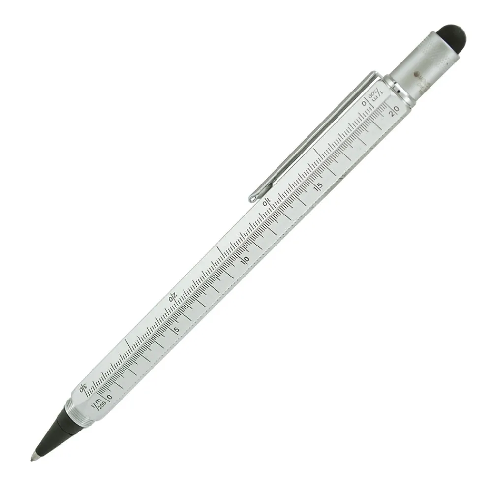 Pens|Monteverde One Touch Tool Inkball Pen with Stylus, Silver (MV35221)