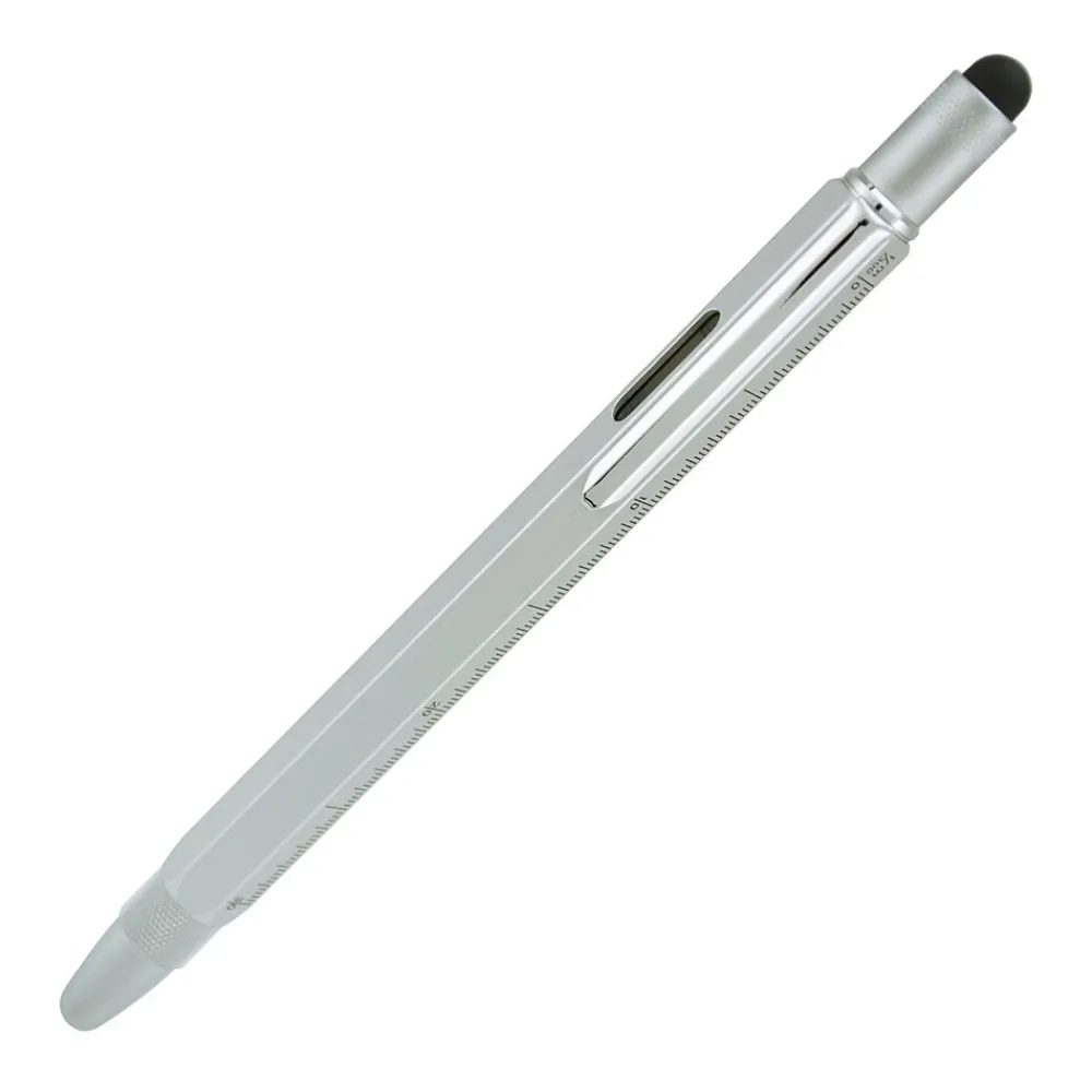 Pens|Monteverde One Touch Tool Inkball Pen with Stylus, Silver (MV35221)