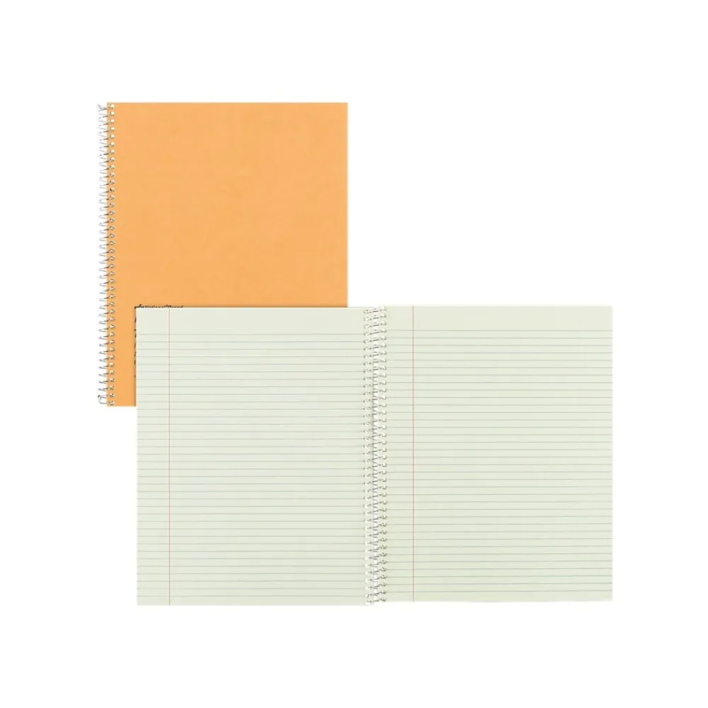 Subject Notebooks|National Brand Brown Board Cover 1-Subject Notebooks, 8" x 10", Narrow Ruled, 80 Sheets, Brown (RED33008)