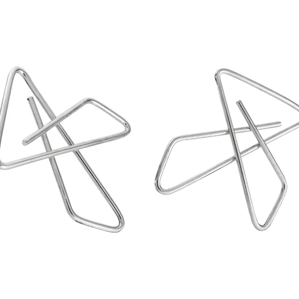 Clips & Fasteners|Officemate Butterfly Clamps, #1, Silver, 12/Box (99966)