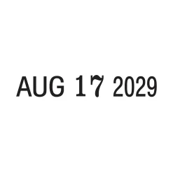 Stamps & Stamp Pads|Offistamp Self-Inking Rectangle Date Stamp, Black Ink (034506)