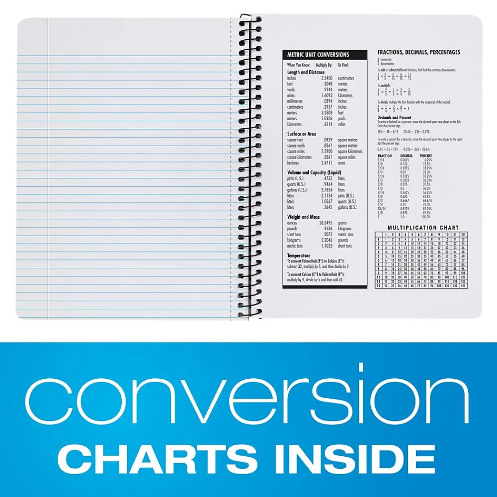 Composition Notebooks|Oxford Composition Notebooks, 7.5" x 9.75", College Ruled, 80 Sheets, Assorted Colors, 4/Pack (64947)