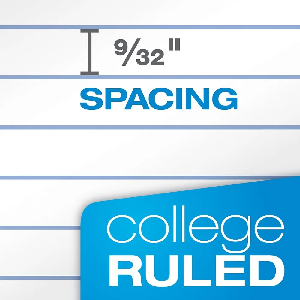 Composition Notebooks|Oxford Composition Notebooks, 7.5" x 9.75", College Ruled, 100 Sheets, Assorted Colors, 6/Pack (64957)