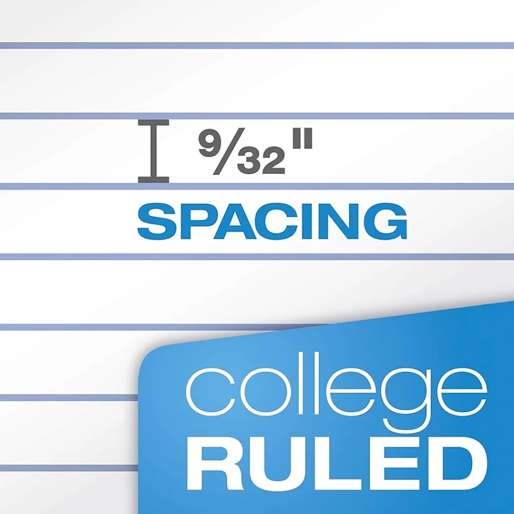 Subject Notebooks|Oxford 1-Subject Notebooks, 8" x 10.5", College Ruled, 70 Sheets, Each (65022)