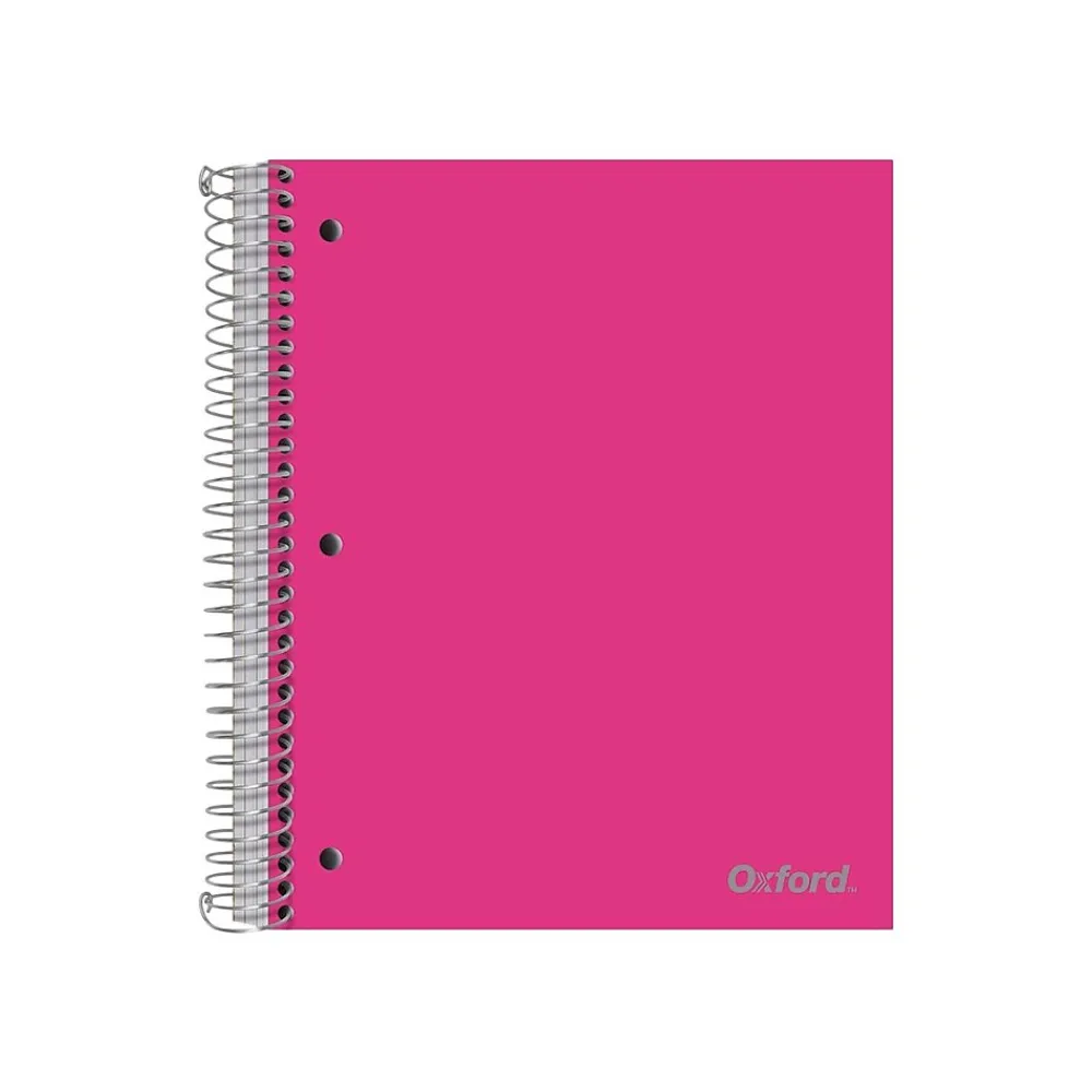 Subject Notebooks|Oxford 3-Subject Notebooks, 8.5" x 11", College Ruled, 150 Sheets, Assorted Colors (10586)