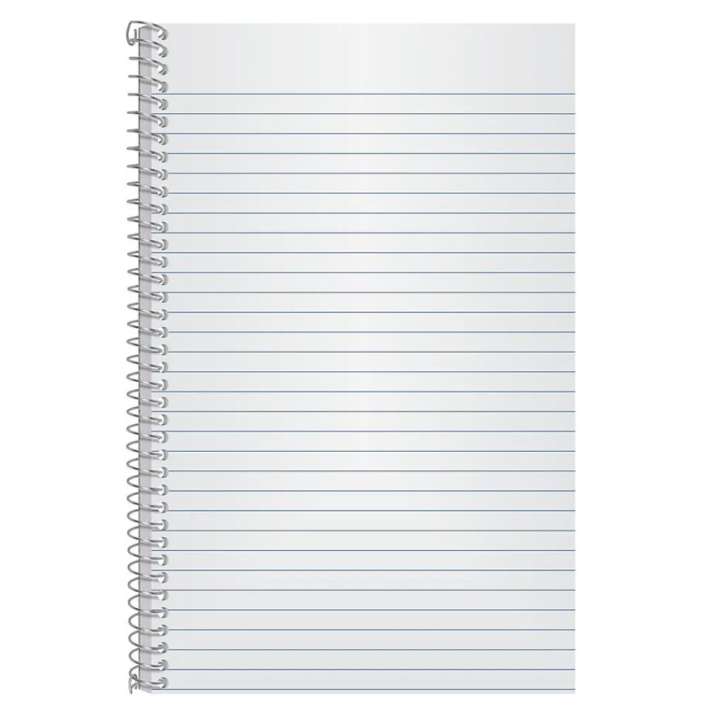 Subject Notebooks|Oxford 1-Subject Notebooks, 6" x 9.5", College Ruled, 80 Sheets, Blue (65121)