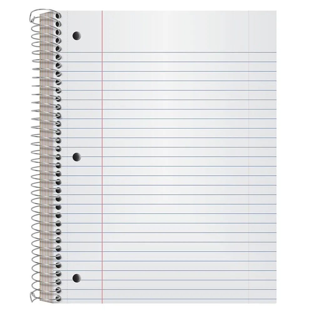 Subject Notebooks|Oxford 5-Subject Subject Notebooks, 8" x 10.5", Wide Ruled, 180 Sheets, Each (65058)