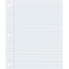 Filler Paper|Pacon Composition Writing Paper, 8.5" x 11", 3-Hole Punched, 500 Sheets/Pack, 2/Bundle (PAC2405-2)