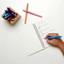 Pens|Paper Mate Flair Felt Pens, Medium Point, 0.7mm, Assorted Ink, 24/Pack (1978998)