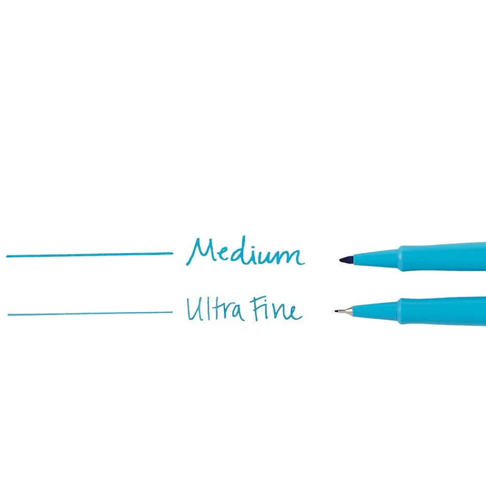 Pens|Paper Mate Flair Felt Pen, Ultra Fine Point, Black Ink, Dozen (8330152)