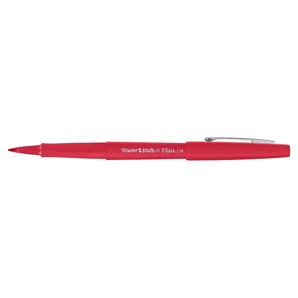 Pens|Paper Mate Flair Felt Pen, Medium Point, Assorted Ink, 48/Pack (4651)