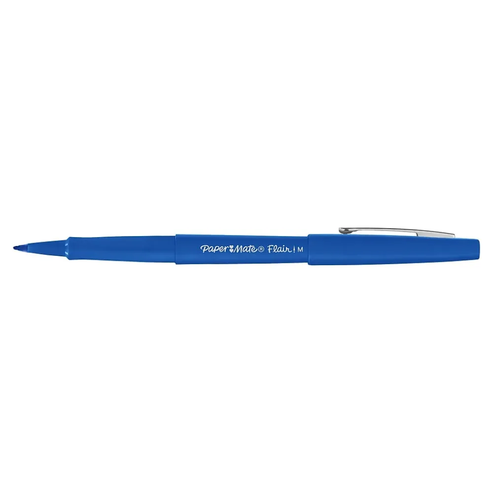 Pens|Paper Mate Flair Felt Pen, Medium Point, Assorted Ink, 48/Pack (4651)
