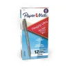 Pens|Paper Mate FlexGrip Ultra Ballpoint Pen, Fine Point, Black Ink, 12/Pack (9680131)