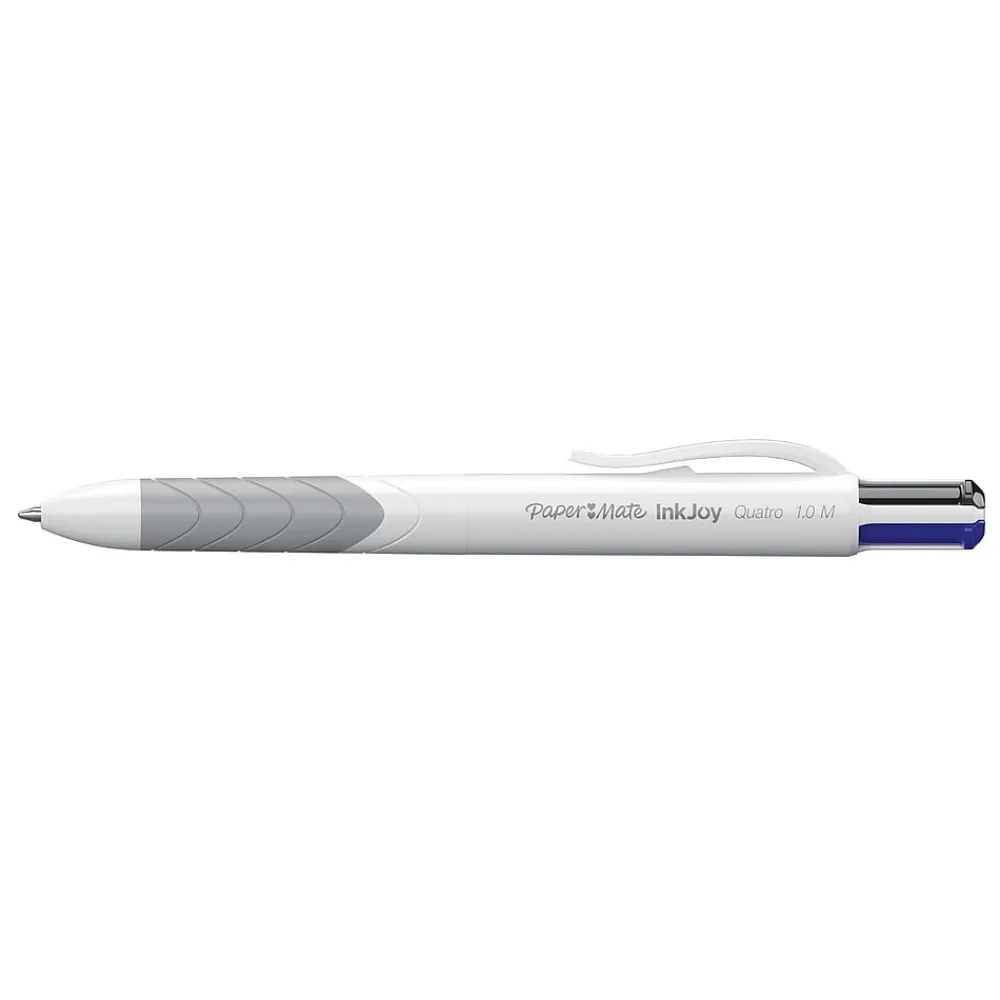 Pens|Paper Mate InkJoy Quatro Retractable Ballpoint Pen, Medium Point, Assorted Ink, 3/Pack (1832419)